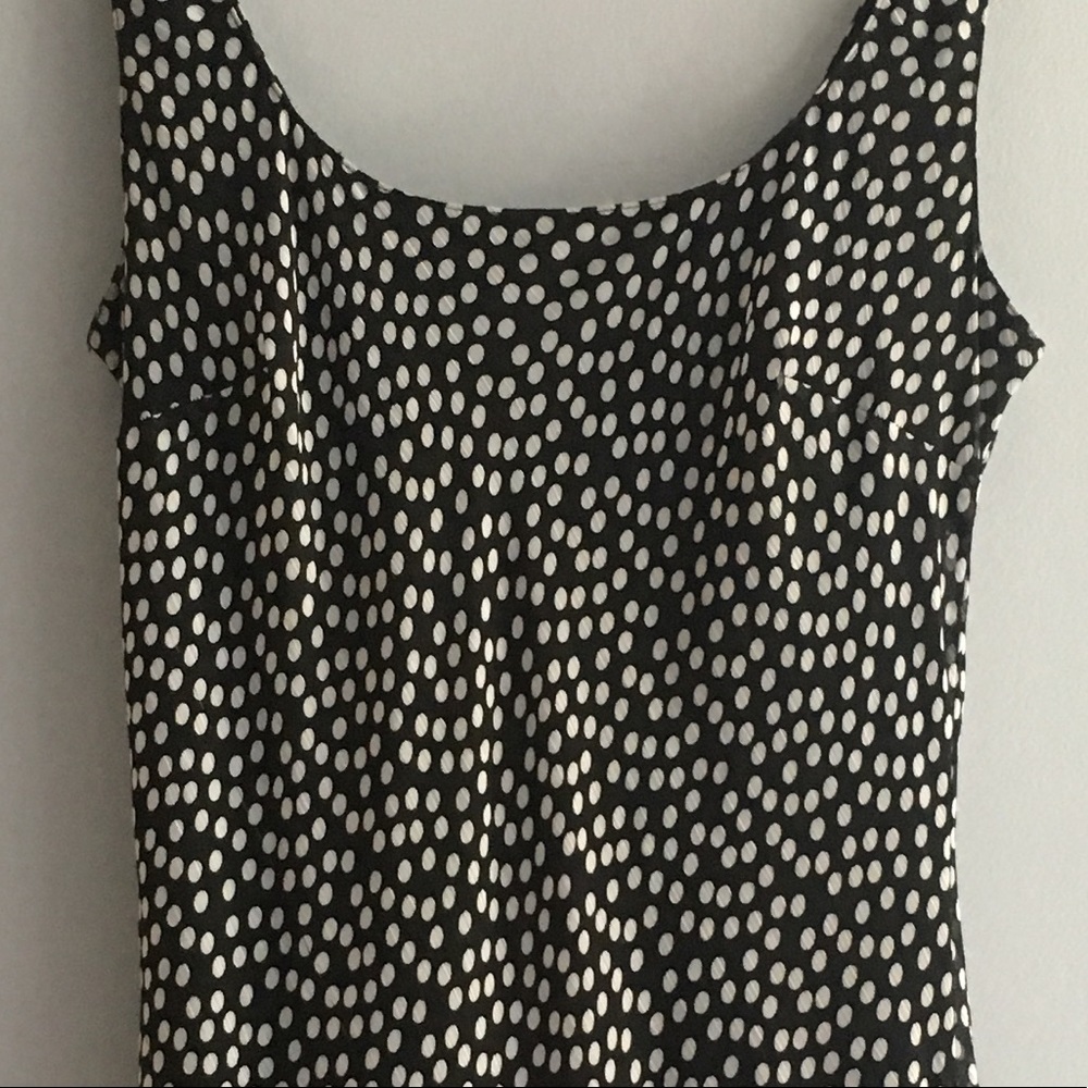 🖤 Women’s Kasper Black & White Polka Dot Flowy Maxi Dress 🖤 - Picture 7 of 8